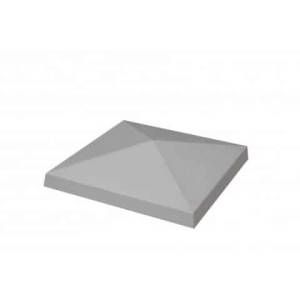 Chapeau pilier 50x50cm en béton gris clair (couvre-pilasse)/ pièce